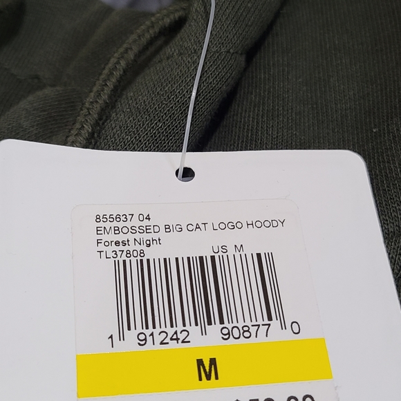 Puma embossed big cat logo hoodie size M - Picture 3 of 5